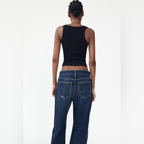 NWT Zara Relaxed Mid-Rise Balloon TRF Jeans 27 US 4 - Picture 9 of 16